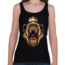 PRINTFASHION Gorilla király - Női atléta - Fekete női trikó