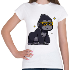 PRINTFASHION gorilla - Női póló - Fehér