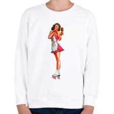 PRINTFASHION Görkorcsolya - Gyerek pulóver - Fehér gyerek pulóver, kardigán
