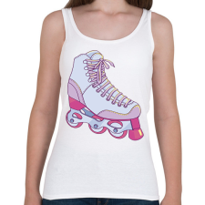 PRINTFASHION Görkorcsolya - Női atléta - Fehér női trikó