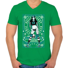 PRINTFASHION Görkorcsolyás lány - Férfi V-nyakú póló - Zöld férfi póló