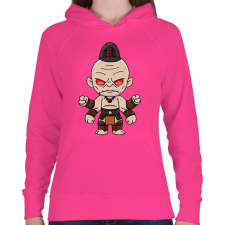 PRINTFASHION Goro - Női kapucnis pulóver - Fukszia női pulóver, kardigán