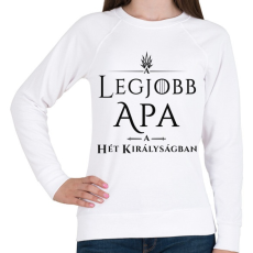 PRINTFASHION got-legjobb-apa-black - Női pulóver - Fehér