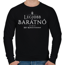 PRINTFASHION got-legjobb-baratno-white - Férfi pulóver - Fekete női pulóver, kardigán
