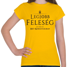PRINTFASHION got-legjobb-feleseg-black - Női póló - Sárga női póló