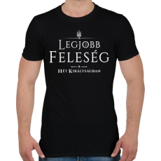 PRINTFASHION got-legjobb-feleseg-white - Férfi póló - Fekete
