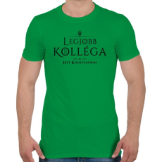 PRINTFASHION got-legjobb-kollega-black - Férfi póló - Zöld