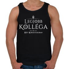 PRINTFASHION got-legjobb-kollega-white - Férfi atléta - Fekete atléta, trikó