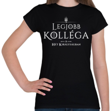 PRINTFASHION got-legjobb-kollega-white - Női póló - Fekete női póló