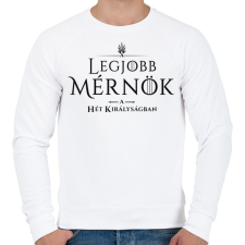 PRINTFASHION got-legjobb-mernok-black - Férfi pulóver - Fehér férfi pulóver, kardigán