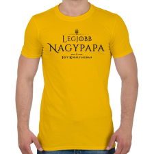 PRINTFASHION got-legjobb-nagypapa-black - Férfi póló - Sárga férfi póló