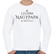 PRINTFASHION got-legjobb-nagypapa-black - Férfi pulóver - Fehér férfi pulóver, kardigán