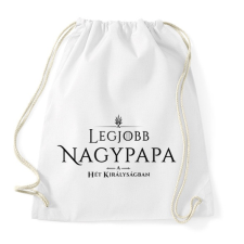 PRINTFASHION got-legjobb-nagypapa-black - Sportzsák, Tornazsák - Fehér tornazsák