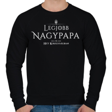 PRINTFASHION got-legjobb-nagypapa-white - Férfi pulóver - Fekete női pulóver, kardigán