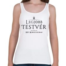 PRINTFASHION got-legjobb-testver-black - Női atléta - Fehér női trikó