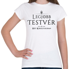 PRINTFASHION got-legjobb-testver-black - Női póló - Fehér női póló