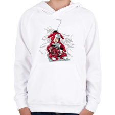 PRINTFASHION Graffiti - baba - Gyerek kapucnis pulóver - Fehér gyerek pulóver, kardigán
