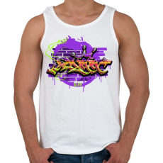 PRINTFASHION Graffiti - Férfi atléta - Fehér