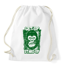 PRINTFASHION Graffiti - Gorilla - Sportzsák, Tornazsák - Fehér tornazsák