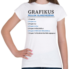 PRINTFASHION Grafikus fájlok elneveezései - Női póló - Fehér női póló