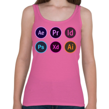 PRINTFASHION Grafikusoknak - Női atléta - Rózsaszín női trikó