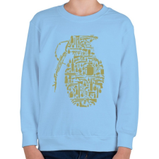 PRINTFASHION Gránát - Gyerek pulóver - Világoskék gyerek pulóver, kardigán