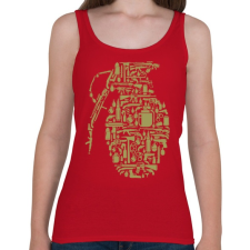 PRINTFASHION Gránát - Női atléta - Cseresznyepiros női trikó