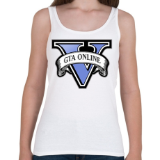 PRINTFASHION Grand theft auto V online - Női atléta - Fehér