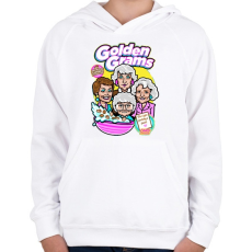 PRINTFASHION Granny-díj - Gyerek kapucnis pulóver - Fehér