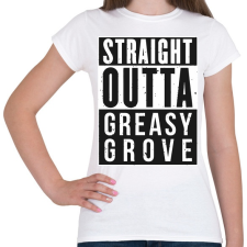 PRINTFASHION Greasy Grove - Női póló - Fehér női póló