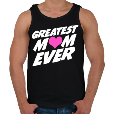 PRINTFASHION Greatest MOM ever! - Férfi atléta - Fekete