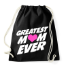 PRINTFASHION Greatest MOM ever! - Sportzsák, Tornazsák - Fekete