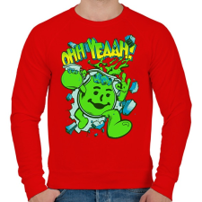 PRINTFASHION Green cup - Férfi pulóver - Piros férfi pulóver, kardigán