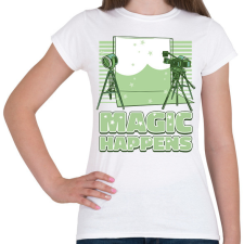 PRINTFASHION Green screen stúdió - Női póló - Fehér női póló