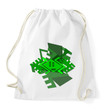 PRINTFASHION green slap-dash1 - Sportzsák, Tornazsák - Fehér tornazsák