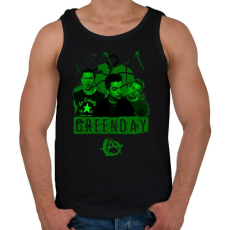 PRINTFASHION greenday - Férfi atléta - Fekete