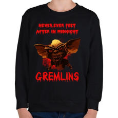 PRINTFASHION Gremlins - Gyerek pulóver - Fekete