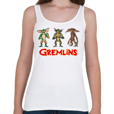 PRINTFASHION Gremlins - Női atléta - Fehér női trikó