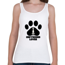 PRINTFASHION Greyhound Lover - Női atléta - Fehér női trikó
