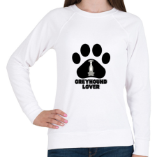 PRINTFASHION Greyhound Lover - Női pulóver - Fehér női pulóver, kardigán