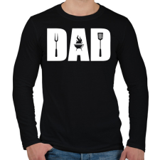 PRINTFASHION Grill apa - Férfi hosszú ujjú póló - Fekete férfi póló