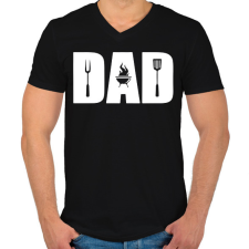 PRINTFASHION Grill apa - Férfi V-nyakú póló - Fekete férfi póló