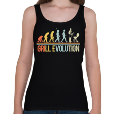 PRINTFASHION Grill evolution - Női atléta - Fekete női trikó