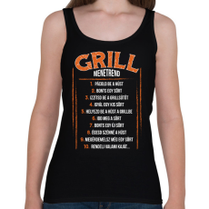 PRINTFASHION Grill menetrend - Női atléta - Fekete