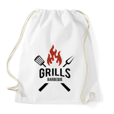PRINTFASHION Grill - Sportzsák, Tornazsák - Fehér tornazsák