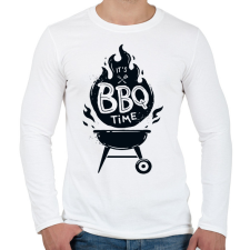 PRINTFASHION grillezés  - Férfi hosszú ujjú póló - Fehér férfi póló