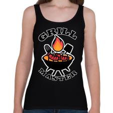 PRINTFASHION Grillezés  - Női atléta - Fekete női trikó