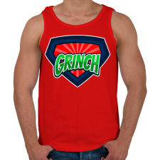 PRINTFASHION GRINCH - Férfi atléta - Piros atléta, trikó