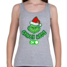 PRINTFASHION Grinch Mode On - Női atléta - Sport szürke női trikó