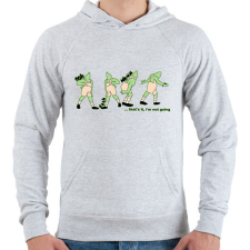 PRINTFASHION grincs készülődik - Férfi kapucnis pulóver - Sport szürke férfi pulóver, kardigán